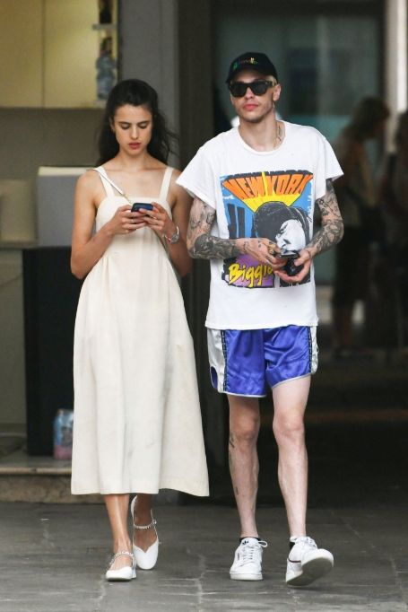 Margaret Qualley and Pete Davidson were a thing.